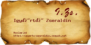 Igyártó Zseraldin névjegykártya